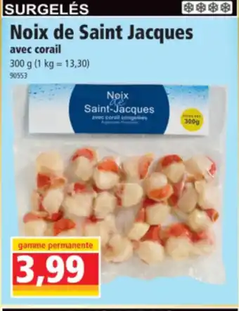 Norma Noix de Saint Jacques avec corail offre