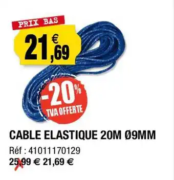 Câble élastique 20 m ø 9 mm