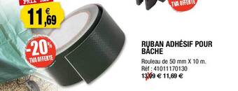 Outiror Ruban adhésif pour bâche offre