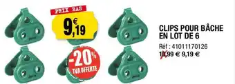 Outiror Clips pour bâche en lot de 6 offre