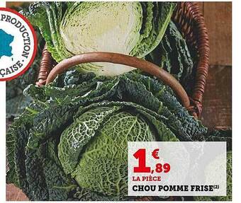 Super U Chou pomme frisé offre