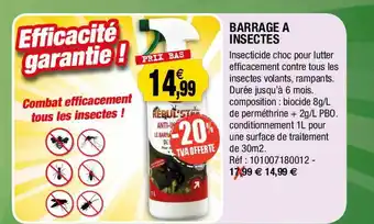 Outiror Barrage à insectes offre