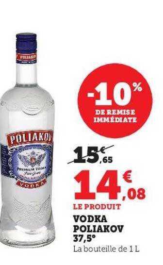 Super U Vodka poliakov 37,5° offre