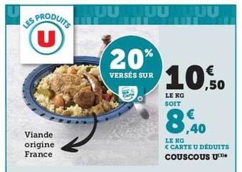 Super U Couscous u offre
