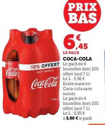 Super U Coca-cola offre