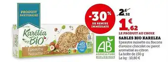 U Express Sablés bio karelea offre