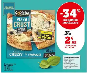 U Express Pizza crust sodebo offre