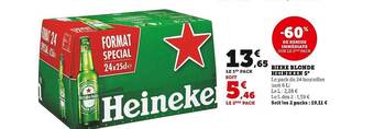 U Express Bière blonde heineken 5° offre