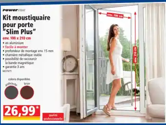 Norma Kit moustiquaire pour porte Slim Plus offre
