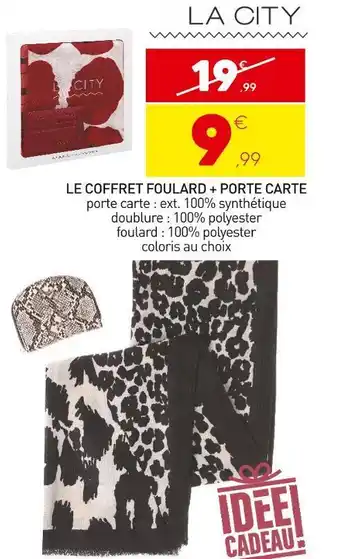 Stokomani La city le coffret foulard + porte carte offre