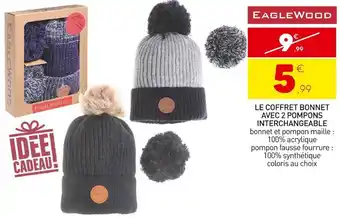 Stokomani Eaglewood le coffret bonnet avec 2 pompons interchangeable offre