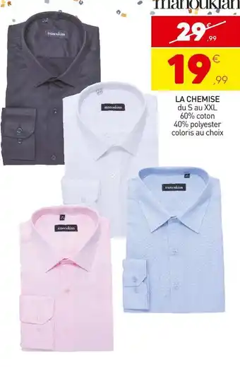 Stokomani Manoukian la chemise offre