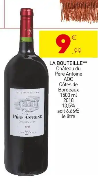 Stokomani Château du père antoine la bouteille offre