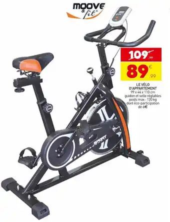 Stokomani Moove & fit le vélo d'appartemen offre