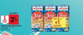 Auchan Supermarché Coquillettes aux oeufs lustucru offre