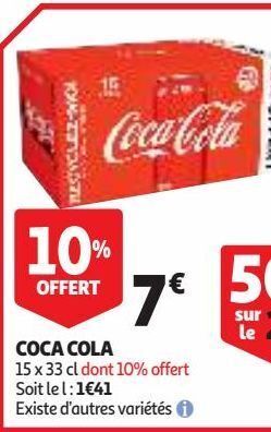 Auchan Supermarché Coca cola offre