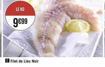Géant Casino Filet de lieu noir offre