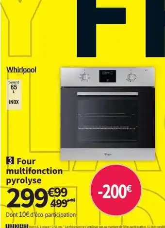 Conforama Four multifonction pyrolyse offre