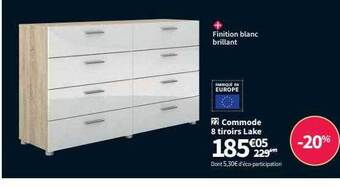 Conforama Commode 8 tiroirs lake offre
