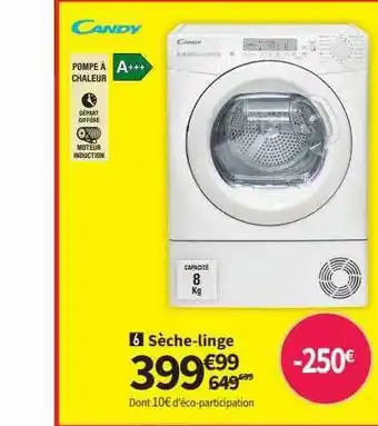 Conforama Sèche-linge candy offre