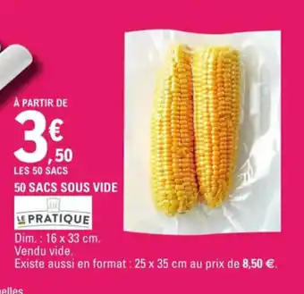 E.Leclerc 50 Sacs Sous Vide offre