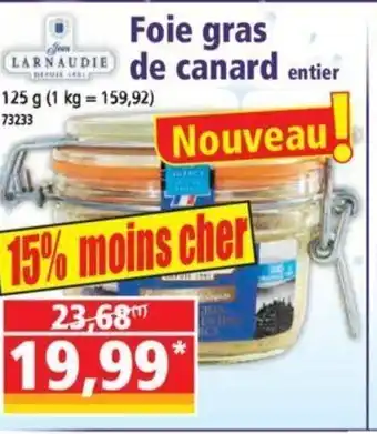 Norma Foie Gras de Canard offre