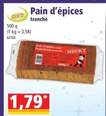 Norma Pain d'épices offre