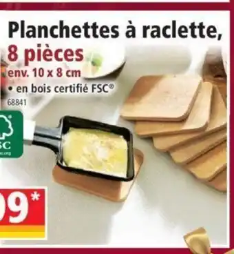 Norma Planchettes à Raclette, 8 Pièces offre