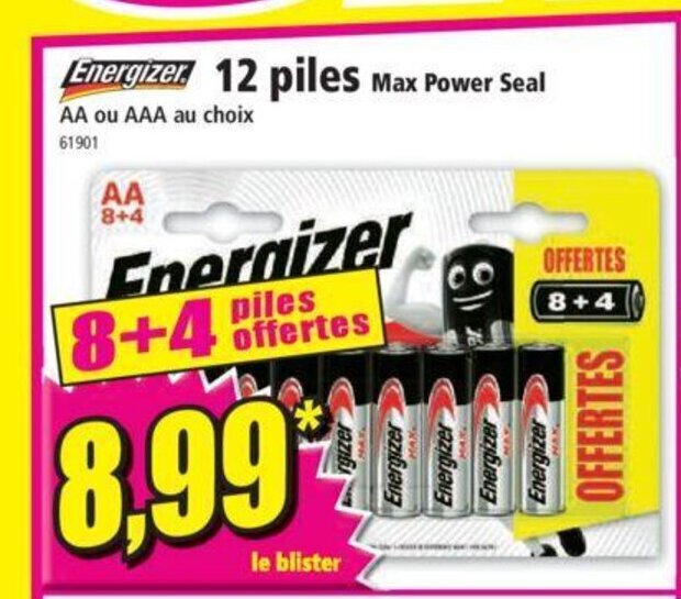 Promo 12 Piles Max Power Seal chez Norma