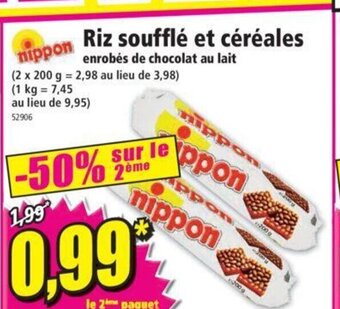 Norma Riz Soufflé et Céréales offre