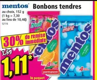 Norma Bonbons Tendres offre