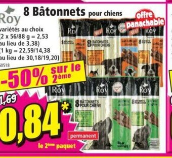 Norma 8 Bâtonnets offre