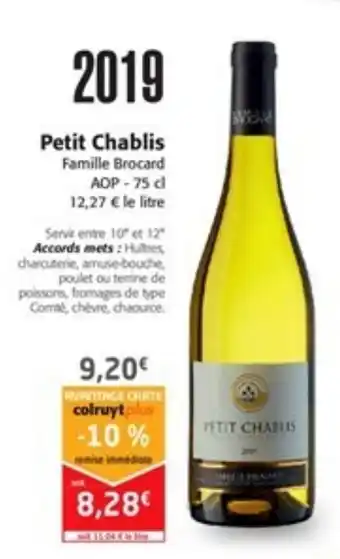 Colruyt Petits Chablis offre