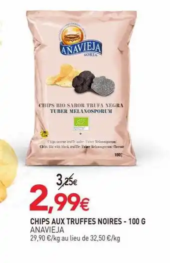 naturéO Chips aux truffes noires anavieja - 100 g offre