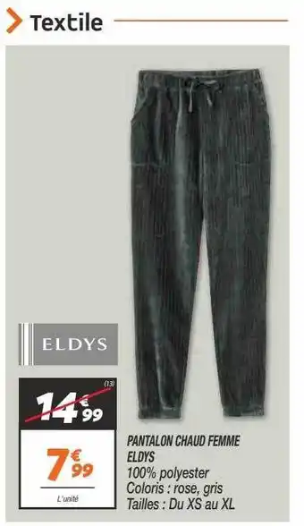 Netto Pantalon chaud femme eldys offre