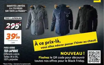 Parka homme ted lapidus