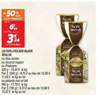 Les papillotes noir majeur révillon