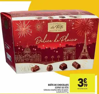 Supeco Boîte de chocolats esprit de fête offre