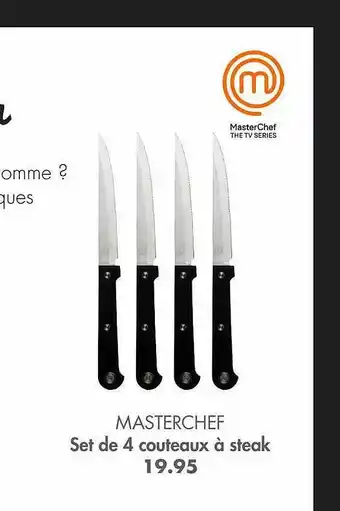 Set de 4 couteaux à steak masterchef