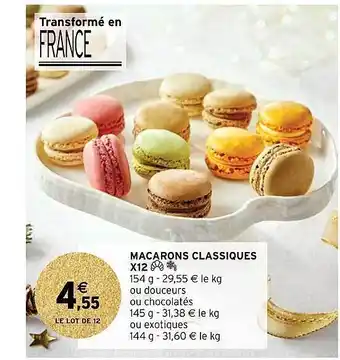 Intermarché Hyper Macarons classiques x12 offre