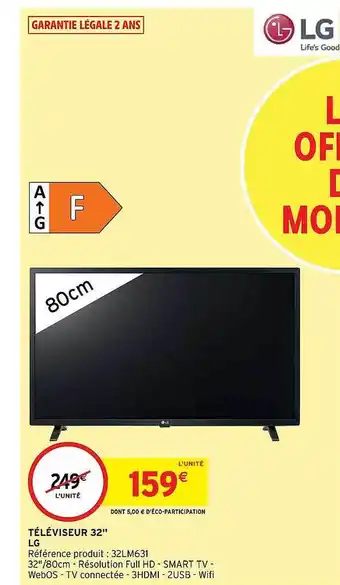 Intermarché Hyper Téléviseur 32 offre