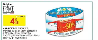 Intermarché Hyper Caprice des dieux x2 offre