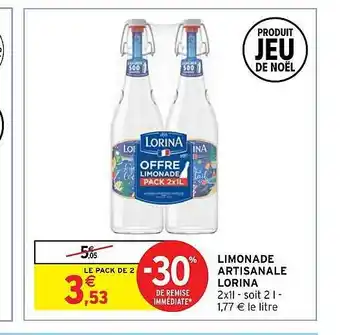 Intermarché Hyper Limonade artisanale lorina offre