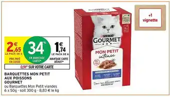 Barquettes mon petit aux poissons gourmet