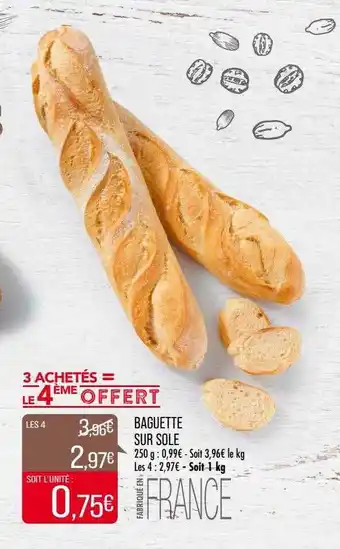 Match Baguette sur sole offre