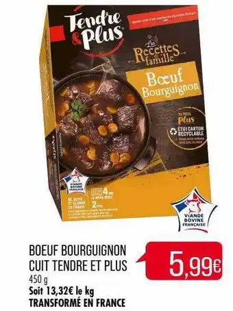 Match Boeuf bourguignon cuit tendre et plus offre