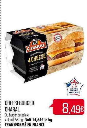Match Cheeseburger charal offre