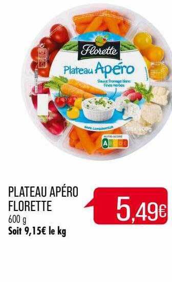 Match Plateau apéro florette offre