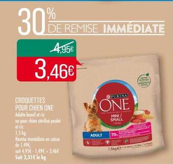 Match Croquettes pour chien one offre