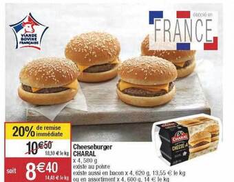 Migros Cheeseburger charal offre